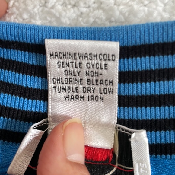 TALBOTS ZIP FRONT JACKET, SIZE LARGE IN BLUE - Picture 15 of 16